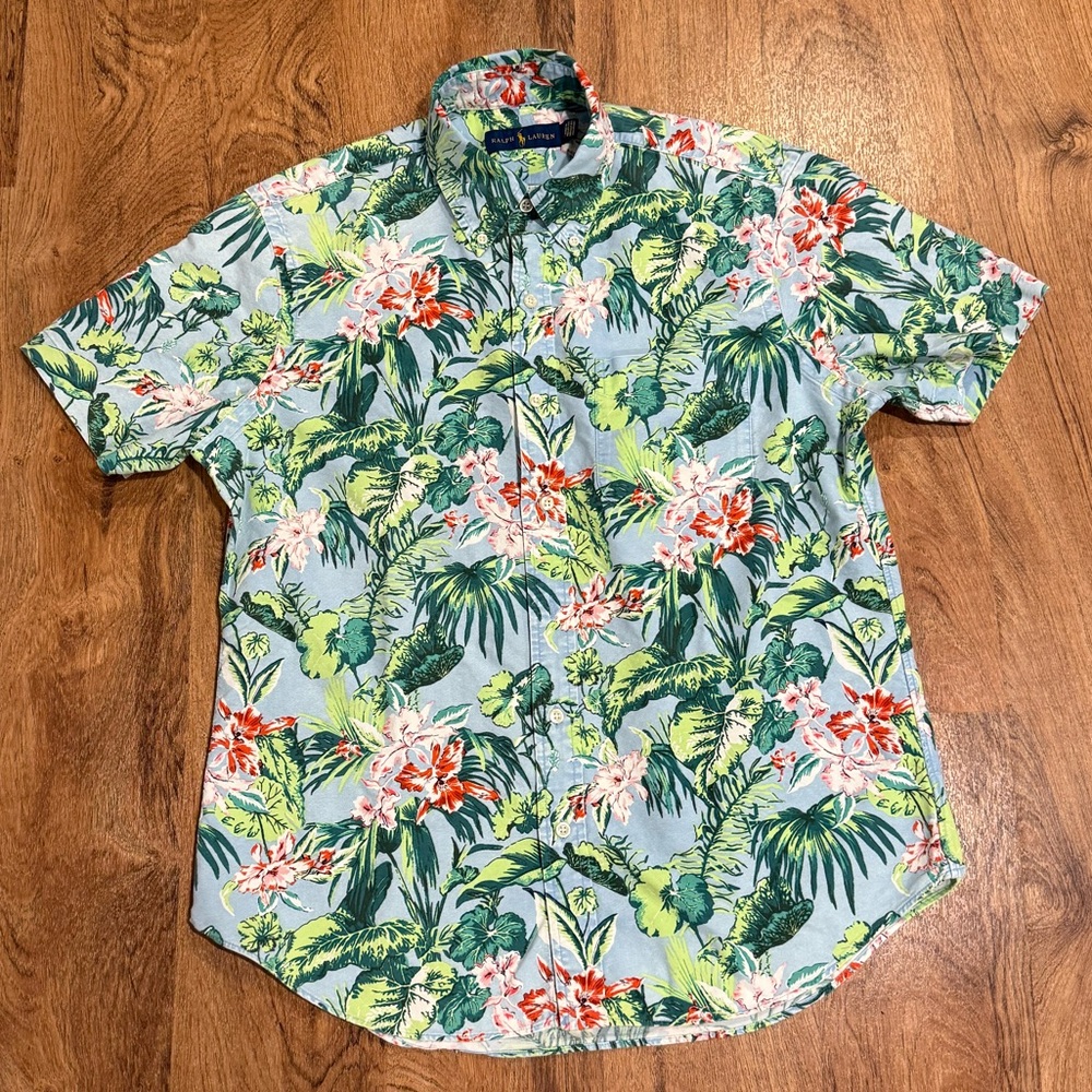Ralph Lauren Tropical Floral Men's Shirt, Sz. M